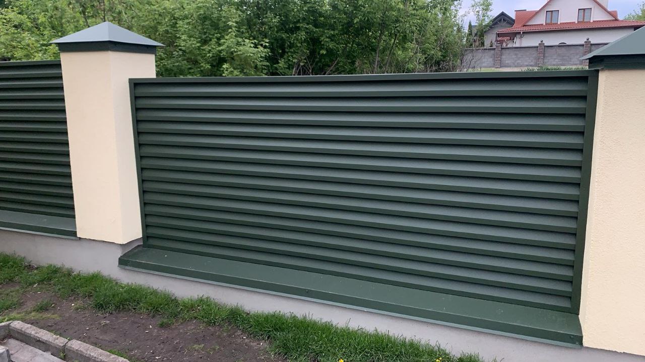 ПАРКАН ЖАЛЮЗІ RAL 6020